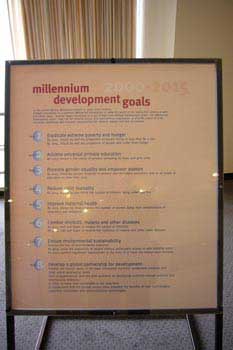 The past Millenium Goals, presentend in 2000 The past Millenium Goals, presentend in 2000